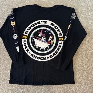 The Nightmare Before Christmas Oogie Boys Lock Shock Barrel Long Sleeve Shirt XS